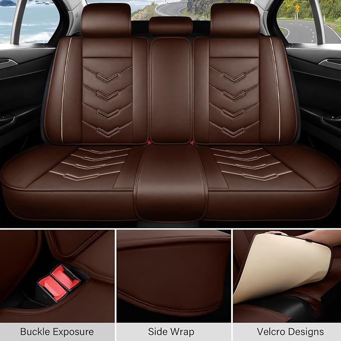 Leather Car Seat Covers Fit for LR LR4 2009-2016, 5 Seater Waterproof and - Image 4