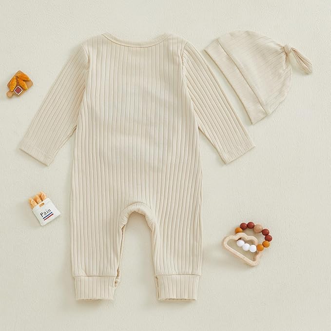 Fernvia Newborn Baby Boy Clothes Letters Print Bodysuit 3 6 9 12 18 Months Long - Image 3