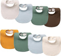 8-Pack Cotton Baby Drool Bibs by Unknown