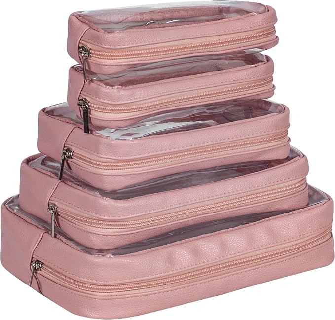 TSA Approved 5-Piece Diaper Bag Organizer Pouch Set Clear Waterproof TPU Kids - Image 6