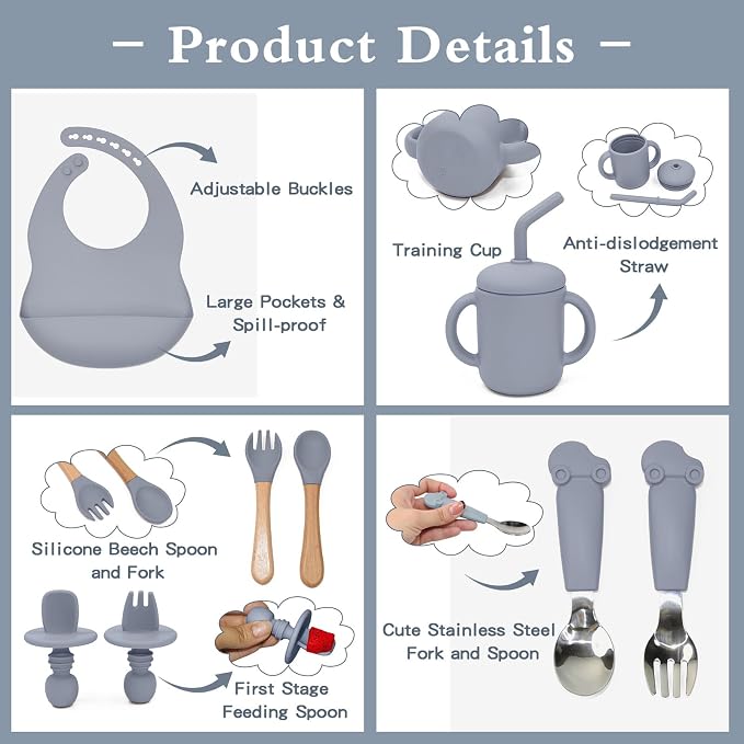 Silicone Baby Feeding Set - Image 5