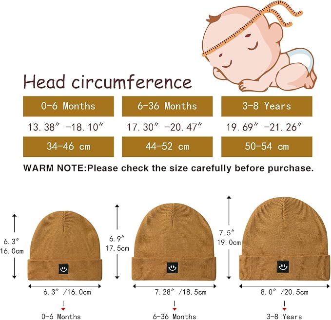 2Pack Baby Beanie Knit Toddler Hat - Image 5