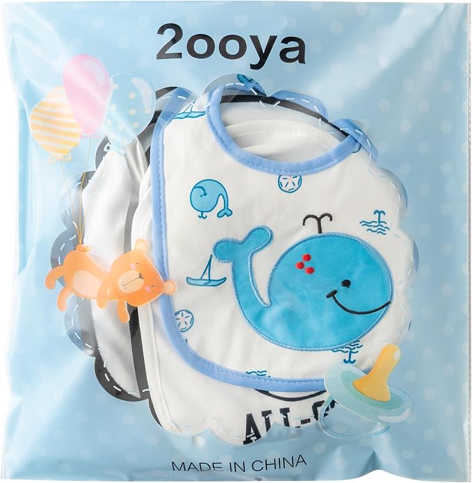 Cotton Waterproof Baby Bibs - Image 7