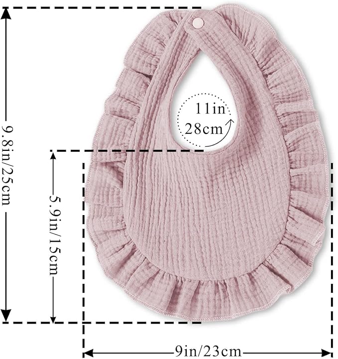 Baby Bibs Muslin Drool Teething Drooling Bibs - Image 3