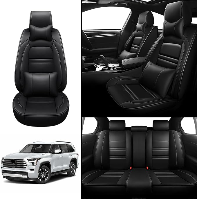 Car Seat Covers for Toyota Sequoia 2008-2025 | 5-Seats Seat Covers, Waterproof - Image 2