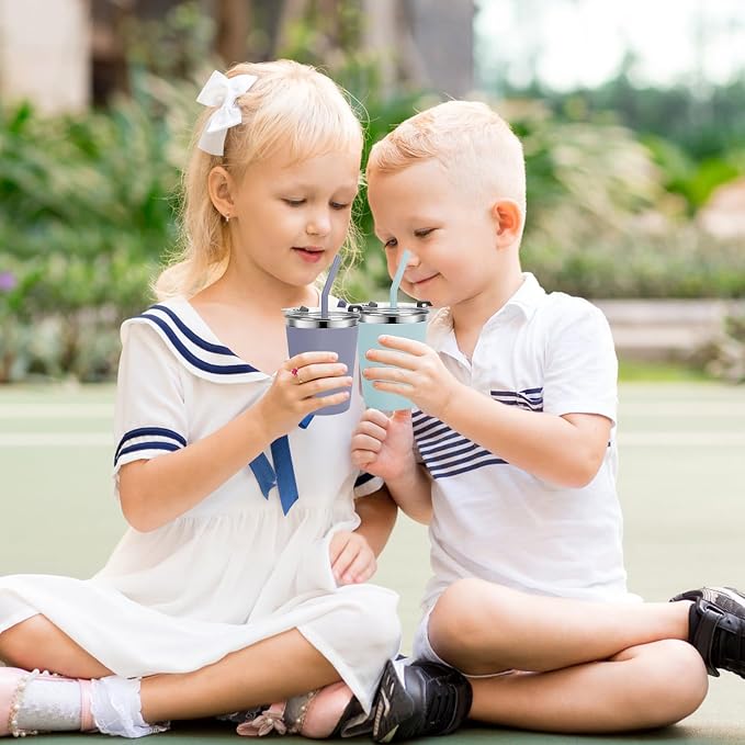 Kids Cups with Straws and Lids, 5 Pack 12oz Spill Proof Toddlers Straw Cup with - Image 7