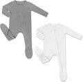 HAPIU Rayon from Bamboo Baby Footed Pajamas, 2 Way Zipper YKK, Footie by HAPIU