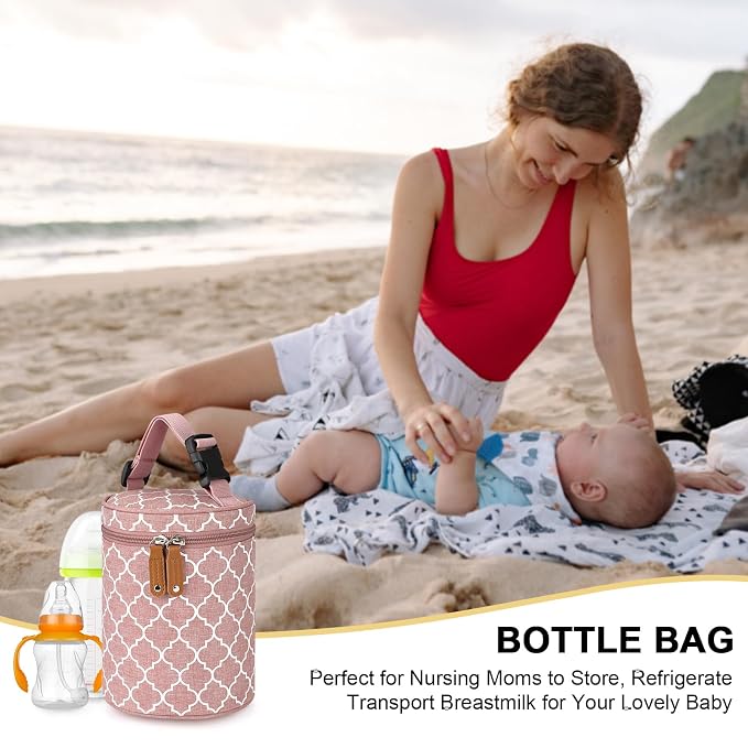 Accmor Breastmilk Cooler Bag, Insulated Baby Bottle Cooler Tote Bags - Image 8