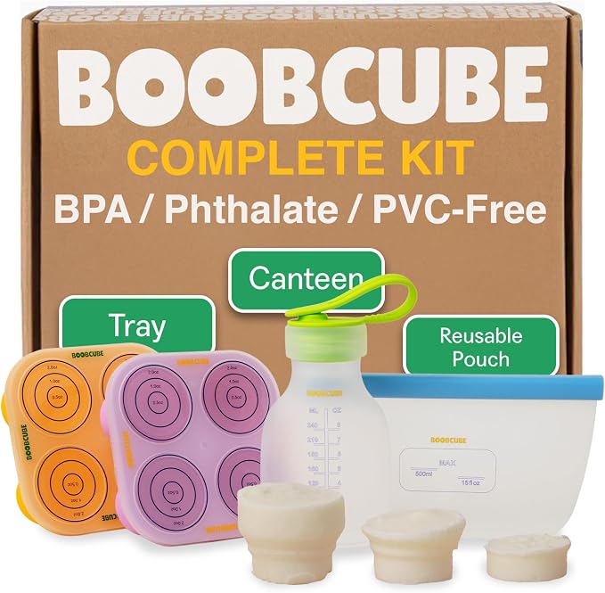 Breastmilk Storage Reusable Freezer Trays by Boobcube
