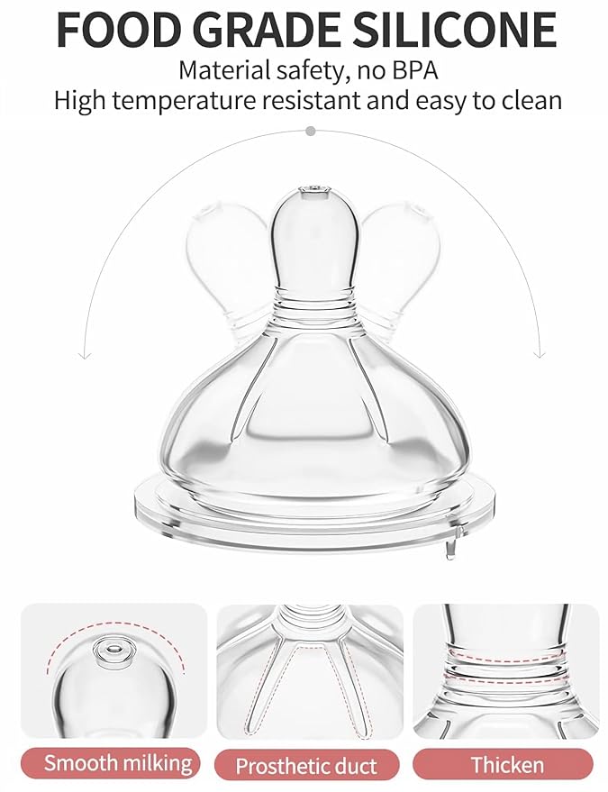 Glass Baby Bottles, Anti Colic Breastfeeding Bottle - Image 6