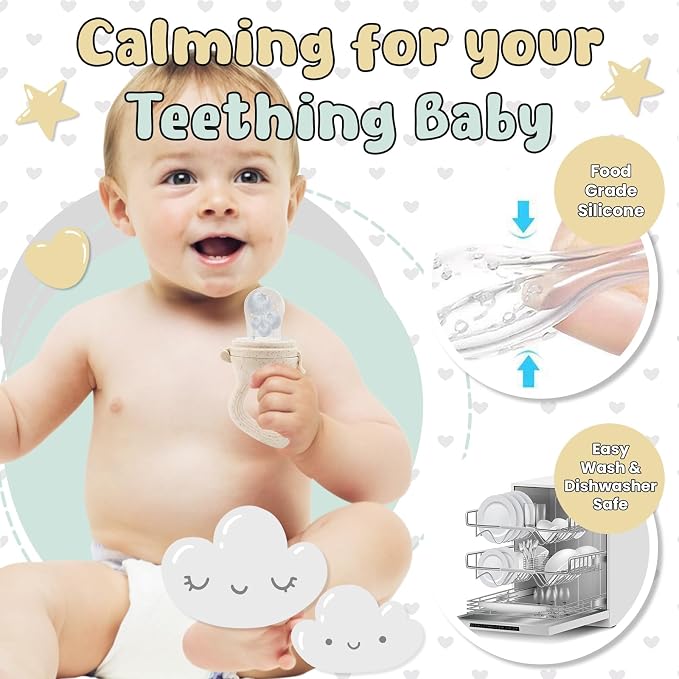Avee & Co Silicone Teething Pacifier and Fresh Fruit Feeder, Baby Pacifier - Image 9