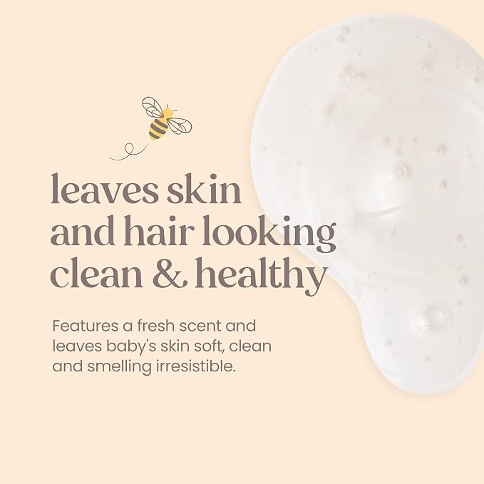 Burt's Bees Baby Sensitive Foaming Shampoo and Wash, Fragrance Free, Tear Free - Image 2