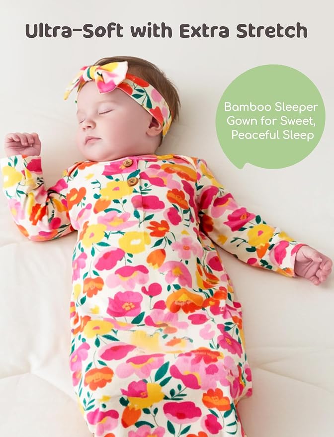 PATPAT Baby Sleeper Gown with Bamboo Viscose - Image 5
