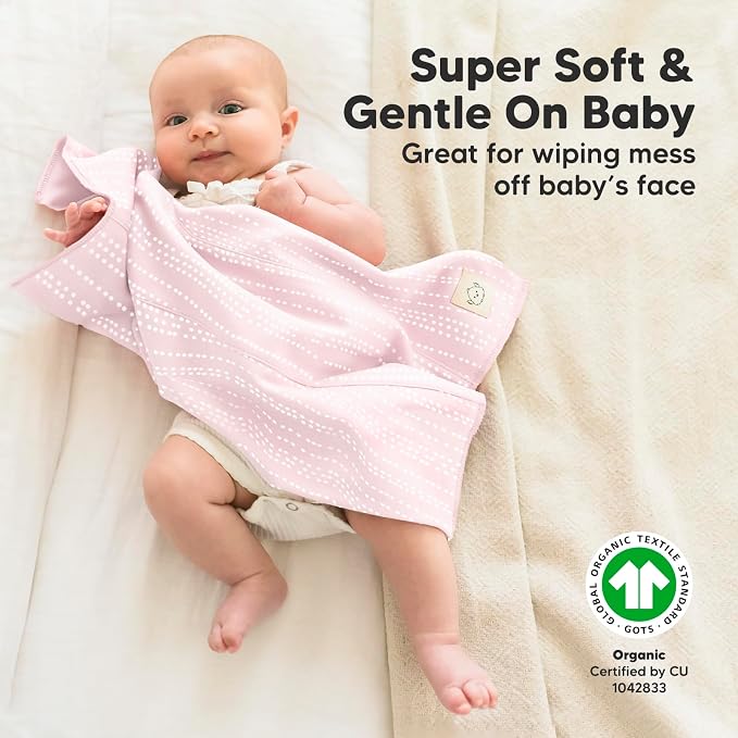 Organic Burp Cloths Baby Boy, Girl - Image 4