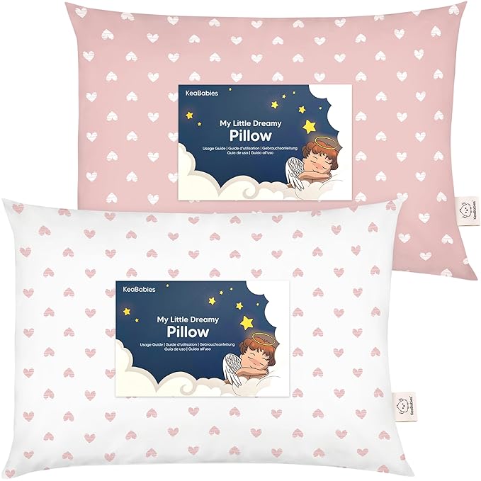 KeaBabies 2-Pack Toddler Pillow 13x18 by KeaBabies