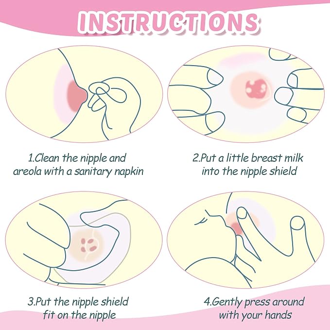 Nuanchu 8 Pcs Nipple Shields for Nursing Newborn Breastfeeding 20 mm 15 mm - Image 7