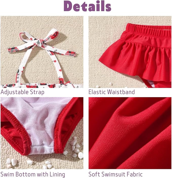 Aalizzwell Baby Girl 2-Piece Bikini Swimsuit - Image 3