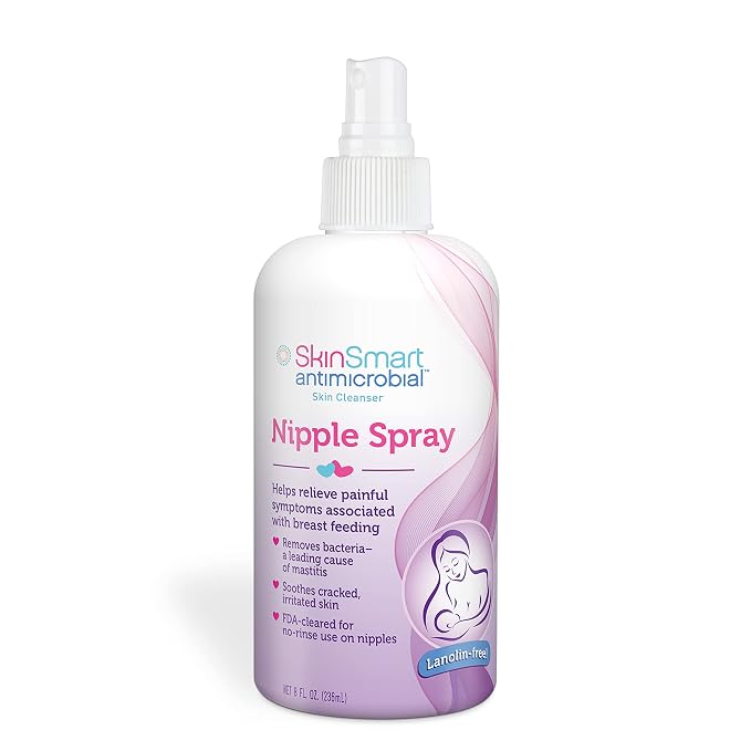 SkinSmart Nipple Relief Spray for Breastfeeding, Naturally Soothing, by SkinSmartAntimicrobial