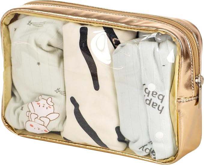 TSA Approved 5-Piece Diaper Bag Organizer Pouch Set Clear Waterproof TPU Kids - Image 5