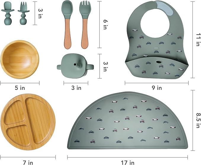 Bamboo Baby Feeding Set for Infants & Toddlers - Image 5