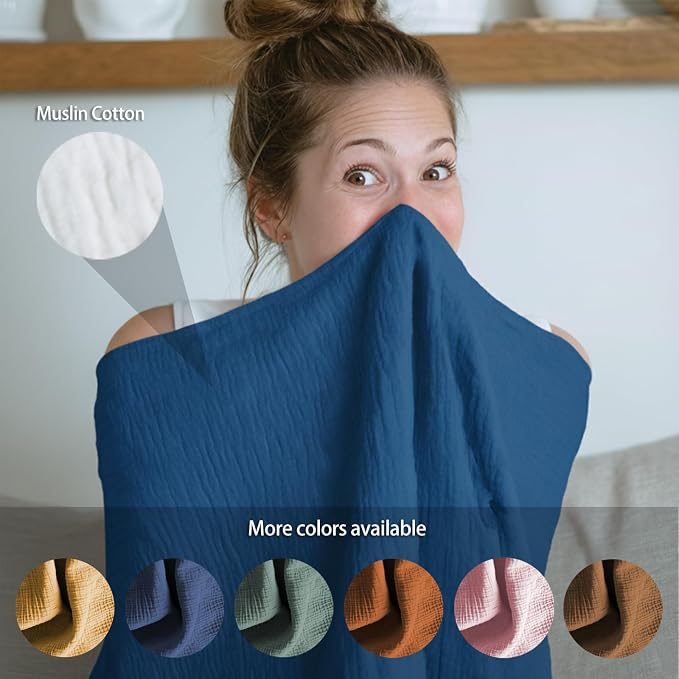 Muslin Nursing Covers for Breastfeeding, Arch Neckline Breast Feeding Covers - Image 5