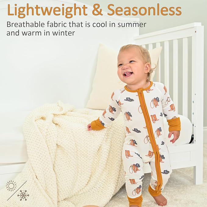 LollyBanks Baby Pajamas, 2-Way Zipper Romper, 95% Viscose Made from Bamboo and - Image 5