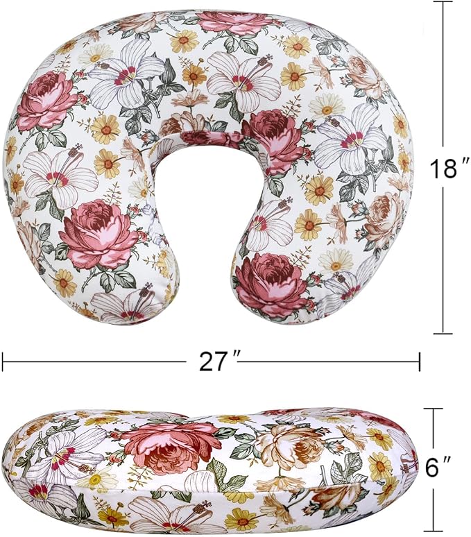 iEvolve Minky Nursing Pillow Cover Breast Feeding Pillow Cover Slipcover U Shape - Image 3