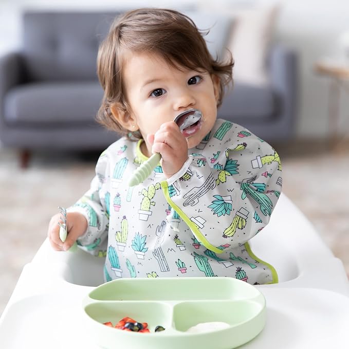 Bumkins - Sleeved Bib - For Boys & Girls, Babies & Toddlers 6-24 Months - - Image 2