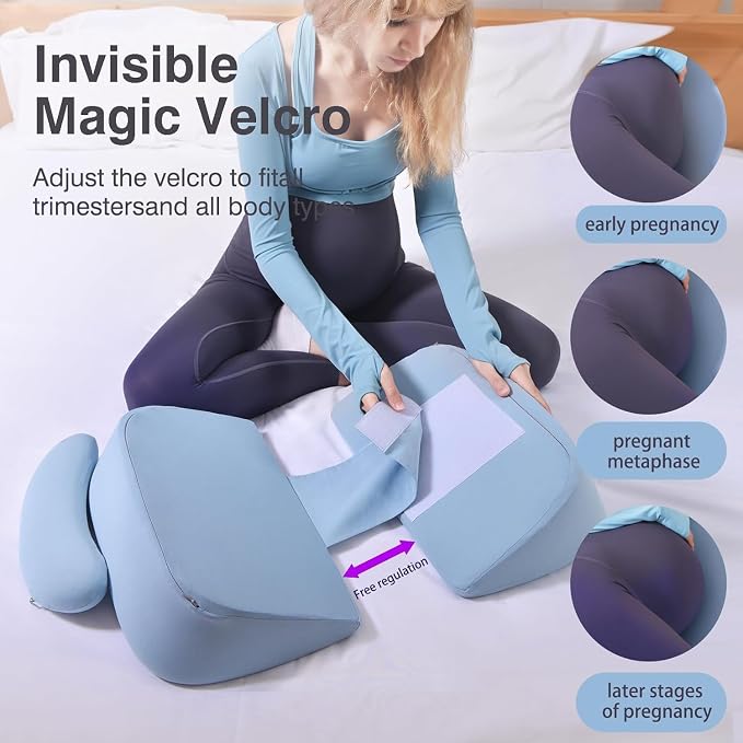 Pregnancy Pillows for Sleeping, Upgraded Memory Foam Maternity Pillow, - Image 5