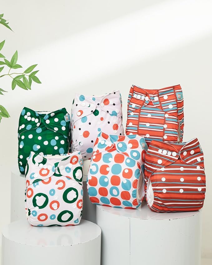 ALVABABY Baby Cloth Diaper 6 Pack - Image 8