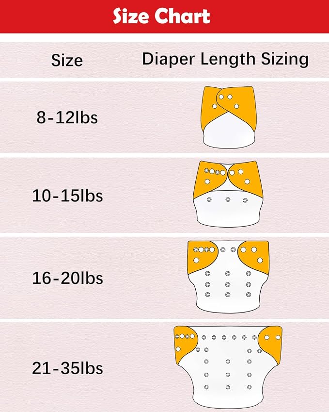 Babygoal Baby Cloth Diaper 6 Pack - Image 6
