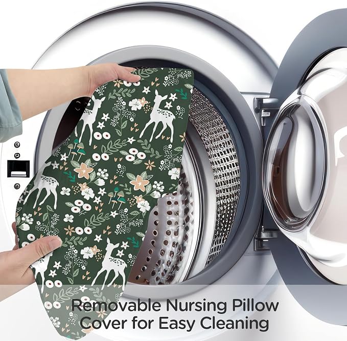 Little Grape Land Nursing Pillow, Upgraded Breast Feeding Pillow - Image 6