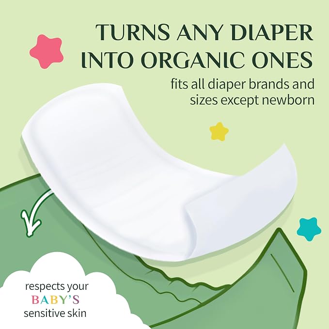Organyc 100% Certified Organic Cotton Baby Diaper Liner - Image 4