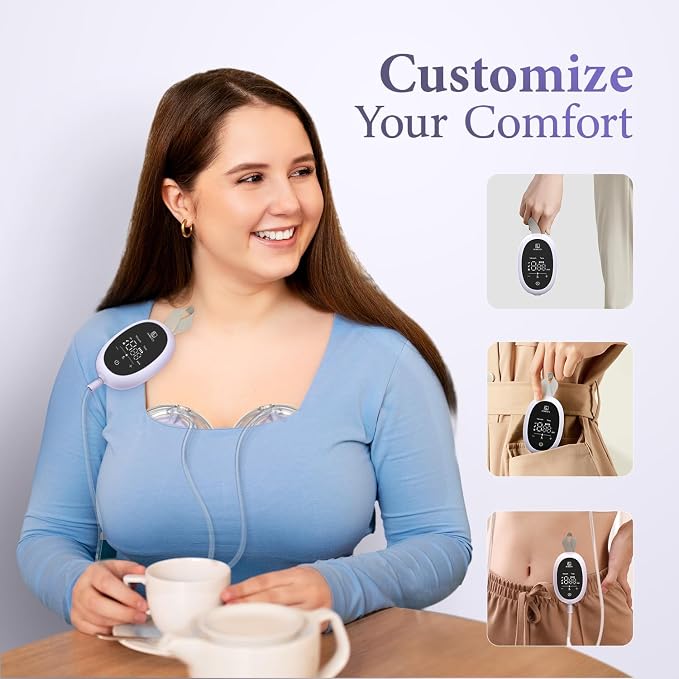 Breast Pump D6, Ultra-Lightweight Hands Free Wearable Breast Pump - Image 6