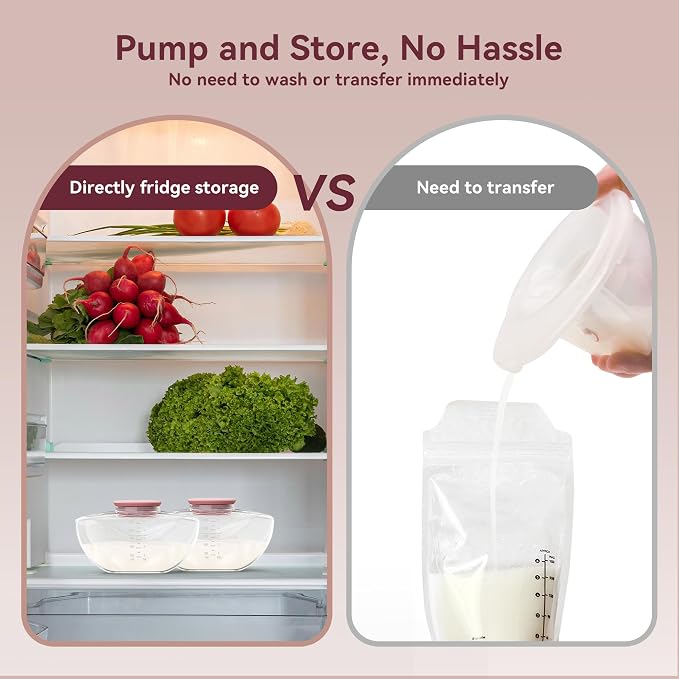 2 Pack Breastmilk Pump Storage Bottles Compatible - Image 3