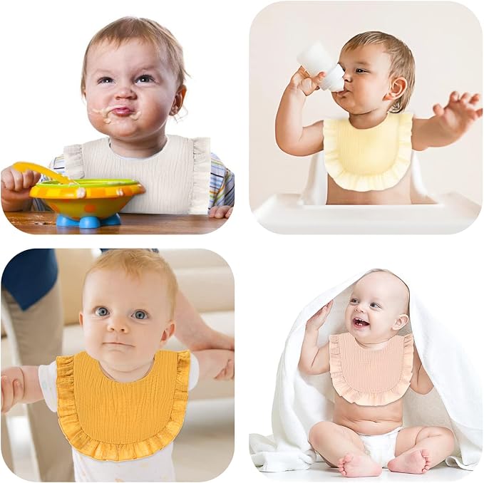Baby Bibs Muslin Drool Teething Drooling Bibs - Image 5