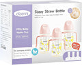 PPSU No Spill Sippy cups, Weighted Straw Toddler Water Bottle by oberni