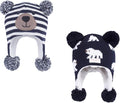 LANGZHEN Toddler Kids Infant Winter Hat, Earflap Knit Warm Cap Fleece Lined by LANGZHEN