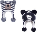 LANGZHEN Toddler Kids Infant Winter Hat, Earflap Knit Warm Cap Fleece Lined by LANGZHEN