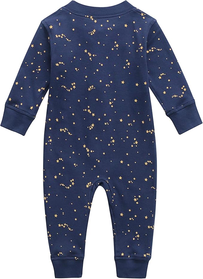 Owlivia Organic Cotton Baby Boy Girl Zip up Sleep 'N Play Pjs, Long Sleeve - Image 2