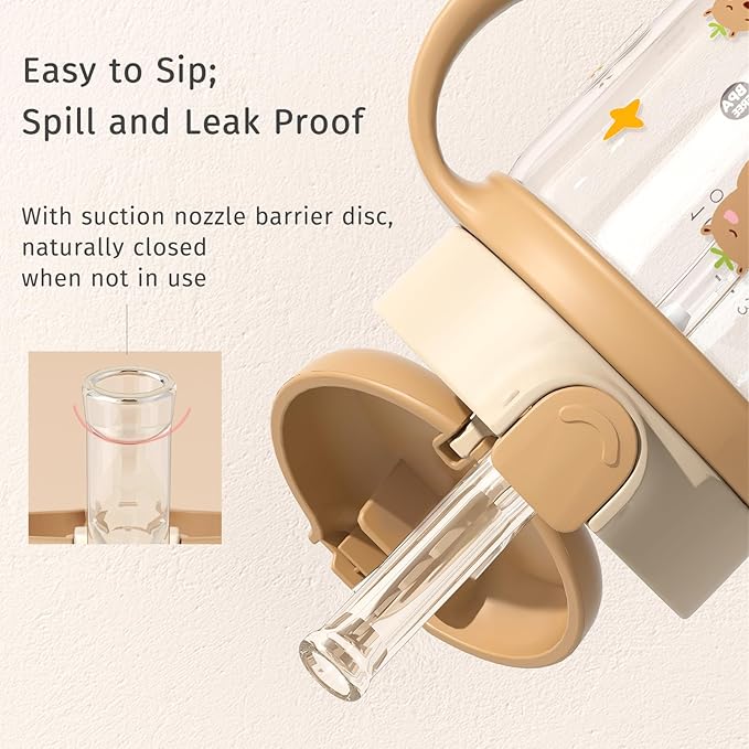 Evorie Tritan Spill Proof Toddler Straw Sippy Cup, 10 oz - Image 3