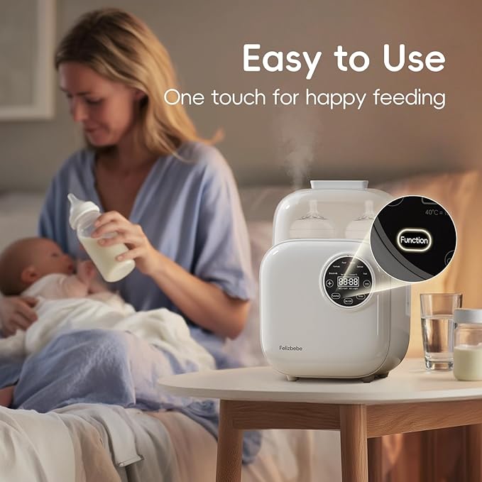 Baby Bottle Warmer, Felizbebe 10-in-1 Double Bottle Warmer - Image 2