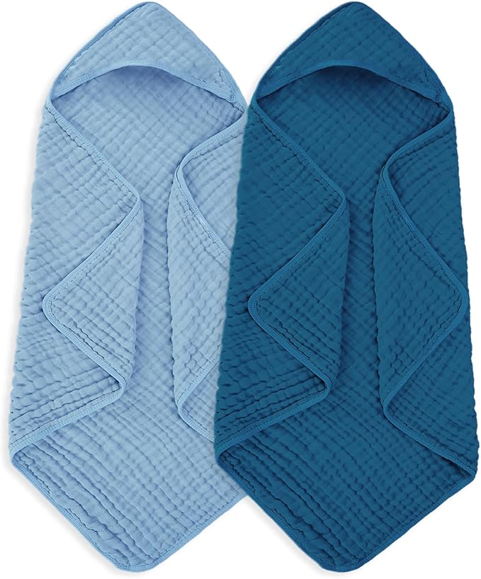 Muslin Baby Towels 100% Cotton ，Super Soft Muslin Baby Bath Towel by Unknown