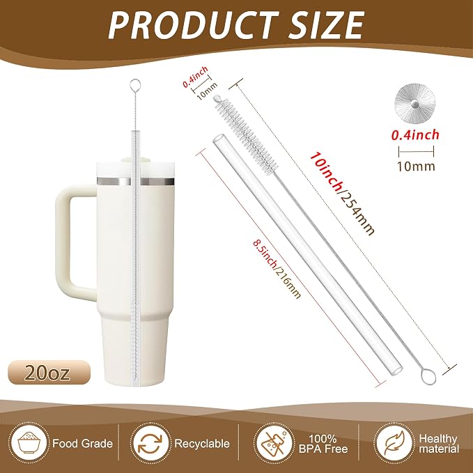 Straw Cleaner for Baby Bottles, Stanley Straw Cleaner Brush for 20/30/40oz - Image 2