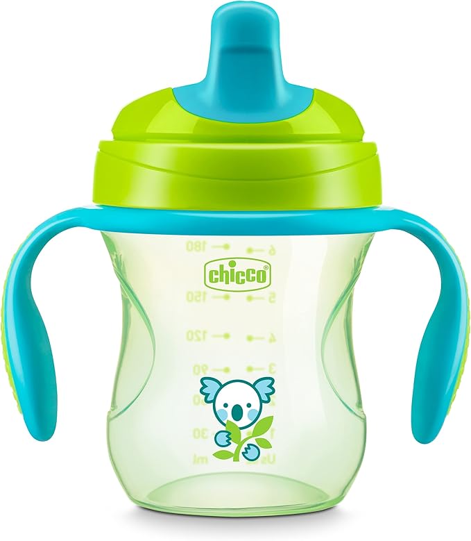 Chicco Semi-Soft Trainer with Bite-Resistant Spout and Spill-Free Lid 7oz.| by ChiccoUSA