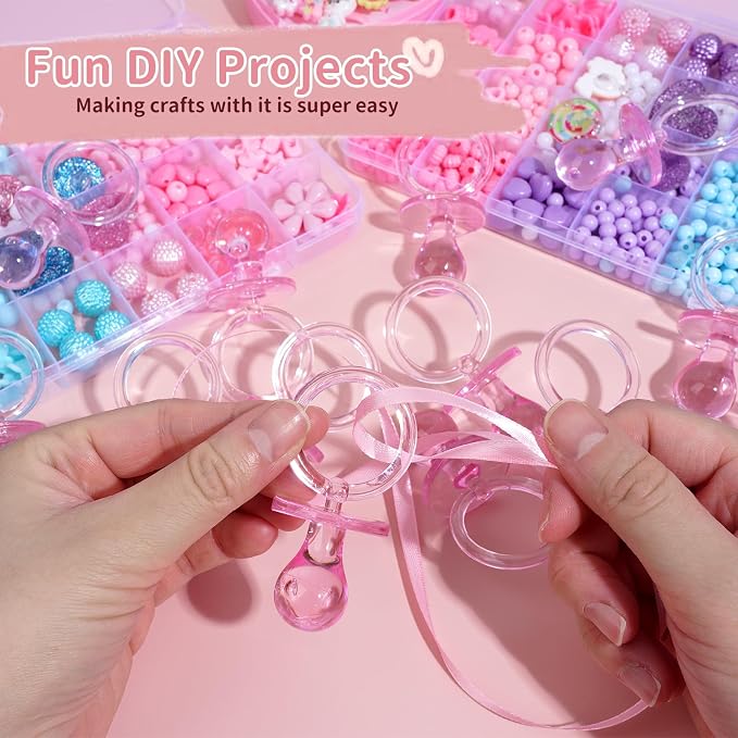72 Pcs Baby Shower Pacifiers, 2.75’’ Plastic Pacifiers - Image 4