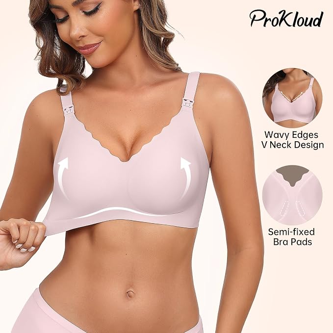 Nursing Bras for Breastfeeding Seamless Supportive Maternity Bras Women Comfort - Image 2