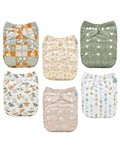 ALVABABY Baby Cloth Diapers 6 Pack by ALVABABY