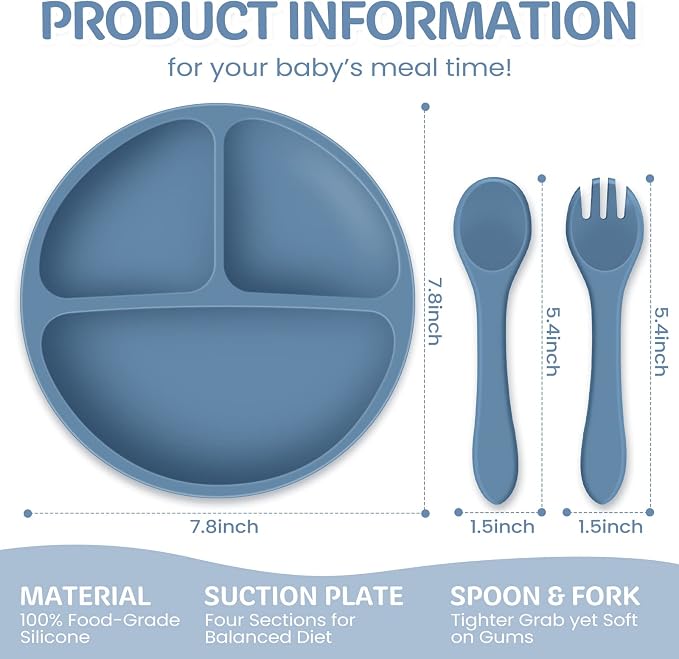 6 Pack Suction Plates for Baby - Image 2