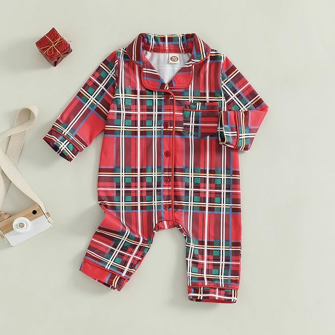 Balaflyie Baby Girl Button Down Pajamas Romper One-Piece Jumpsuit Long Sleeve - Image 6